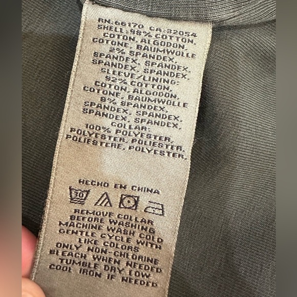 Anthropologie By Marrakech Utility  Green Cream Removable Sherpa Collar Jacket - Picture 5 of 16